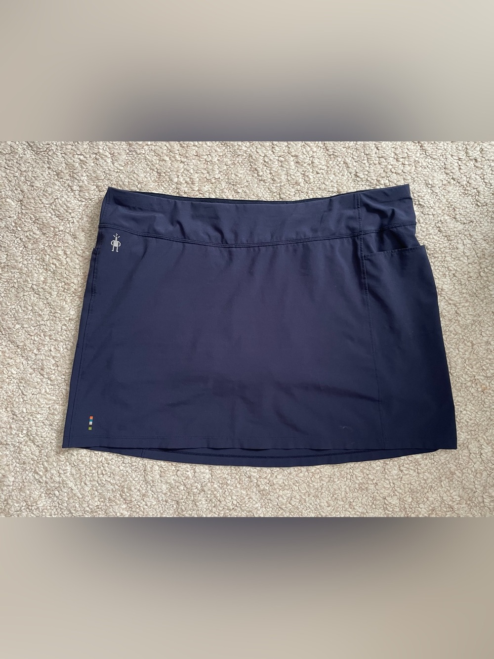 Smartwool Navy Performance Skort with Subtle Logo
